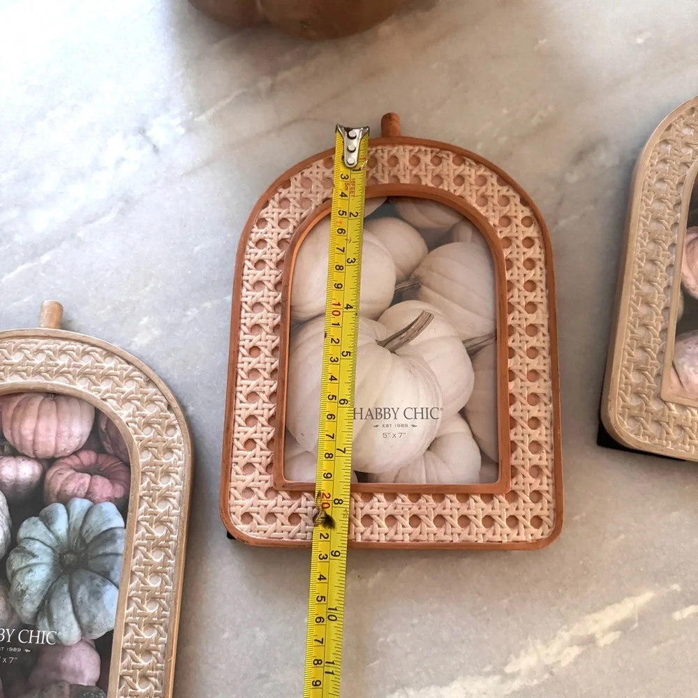 NWT Shabby Chic Decorative Rattan Style Frames set of 3